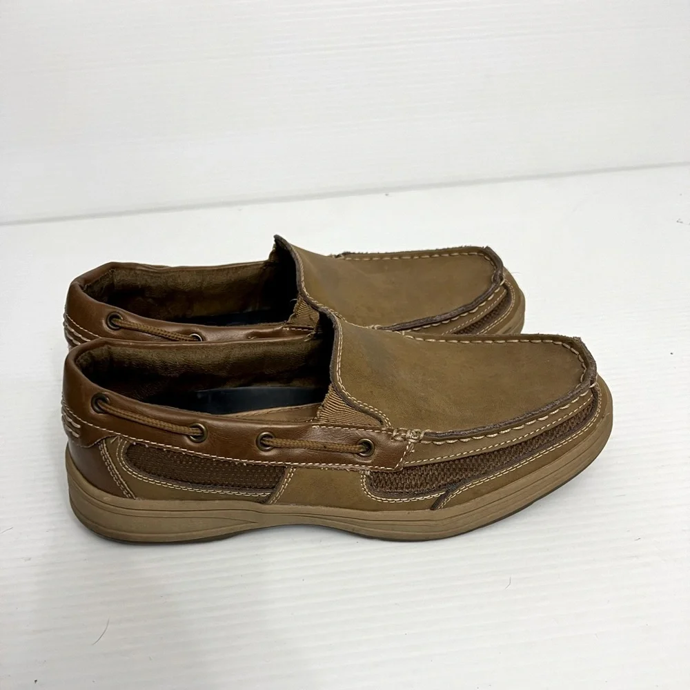 Magellan Outdoors Leather Boat Shoes Men's Size 8D Brown